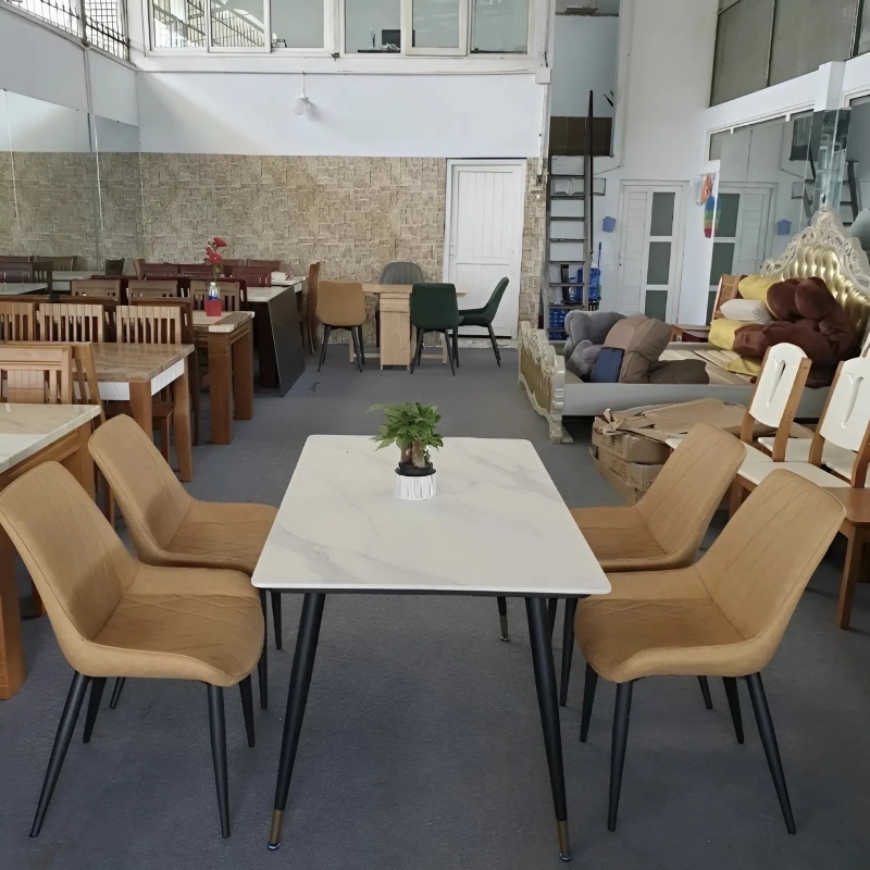 Bộ Bàn Ăn Ceramic 4 Ghế Loft Sang Trọng - BGA1