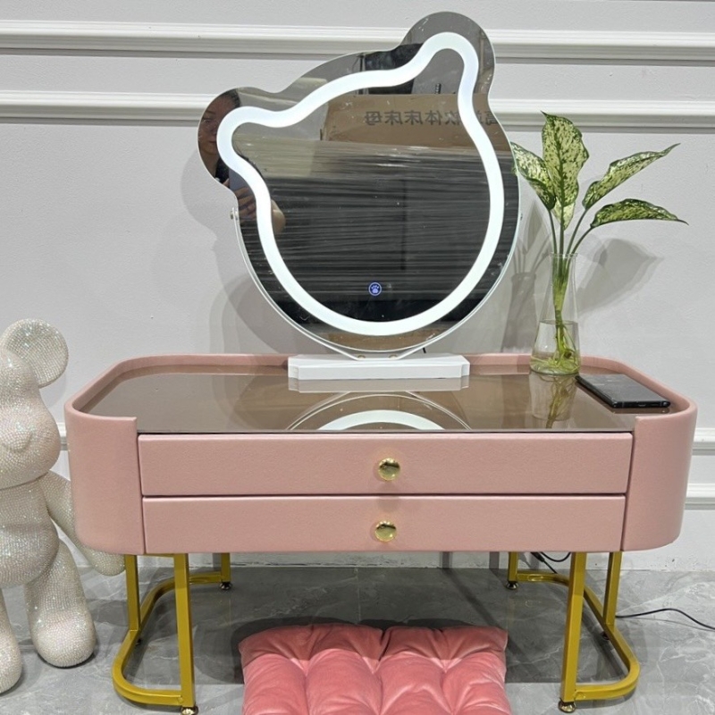 Bàn Trang Điểm Tai Thỏ 2 Hộc Kéo - BTD3