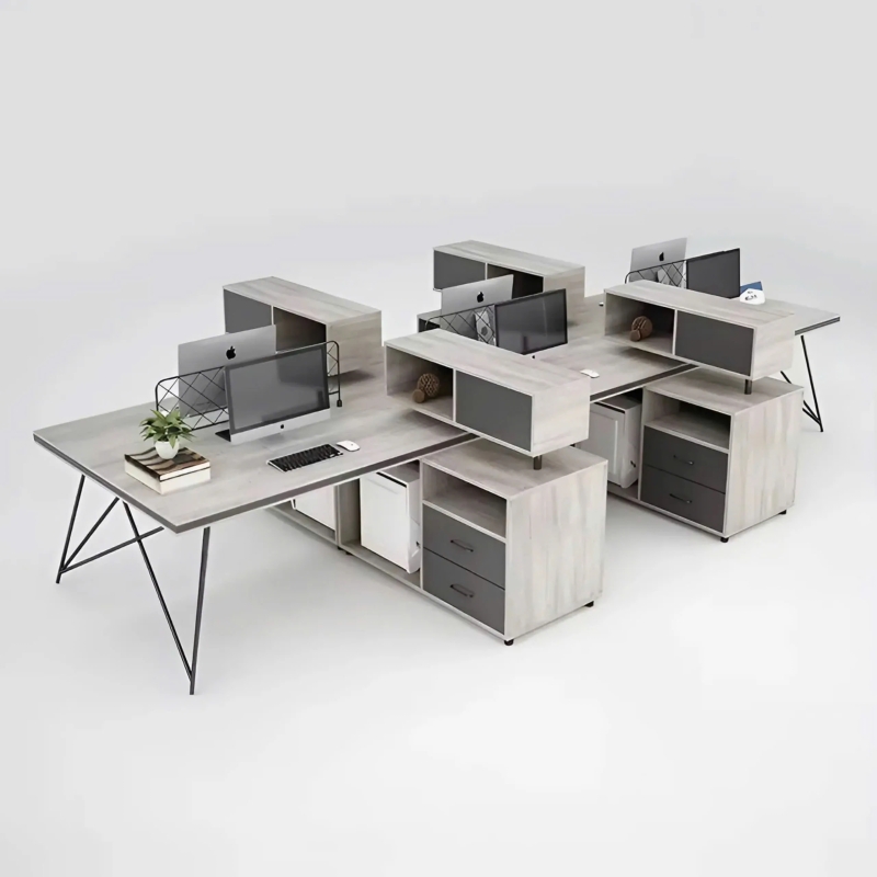 Cụm Bàn Làm Việc 6 Người Tiện Lợi - BC61