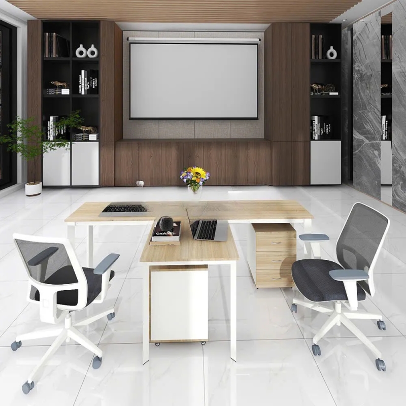 Cụm Bàn Làm Việc 2 Người Chữ T Thiết Kế Tiện Lợi - BC108