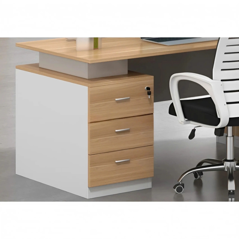 Cụm Bàn Làm Việc 2 Người Gỗ Công Nghiệp Kết Hợp Kệ - BC109