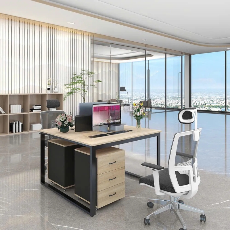 Cụm Bàn Làm Việc 2 Người Phong Cách Tối Giản - BC111
