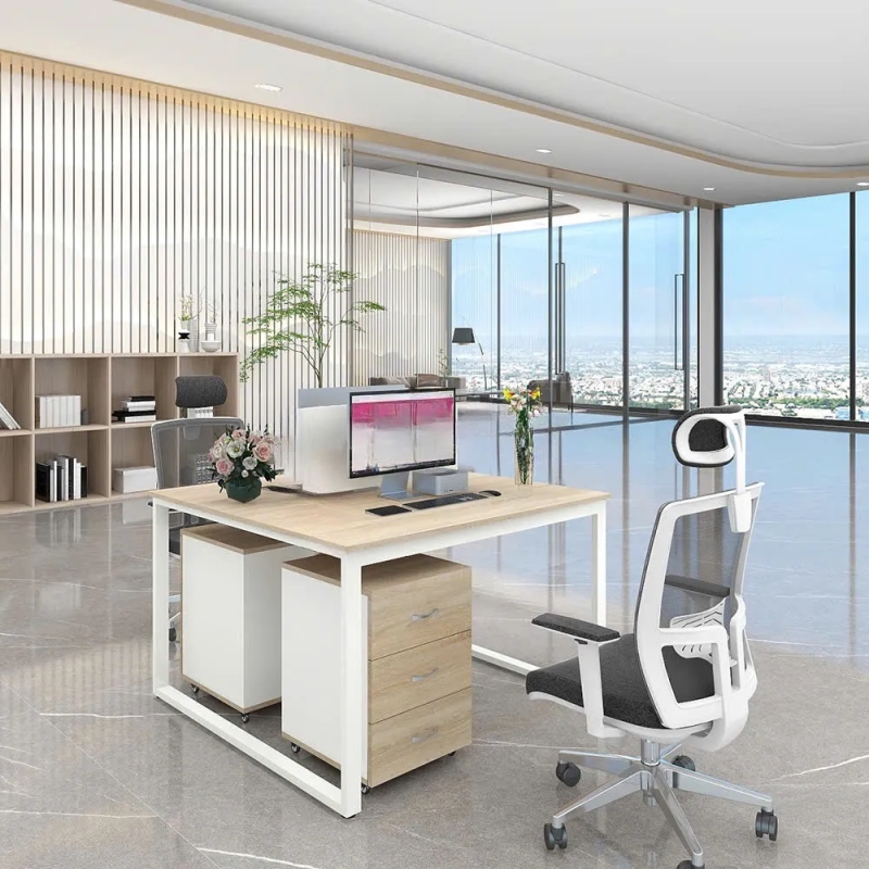 Cụm Bàn Làm Việc 2 Người Phong Cách Tối Giản - BC111
