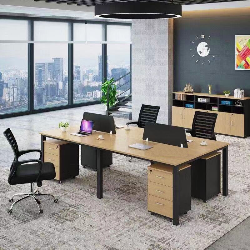 Cụm Bàn Làm Việc Chân Sắt Sơn Tĩnh Điện - BC22