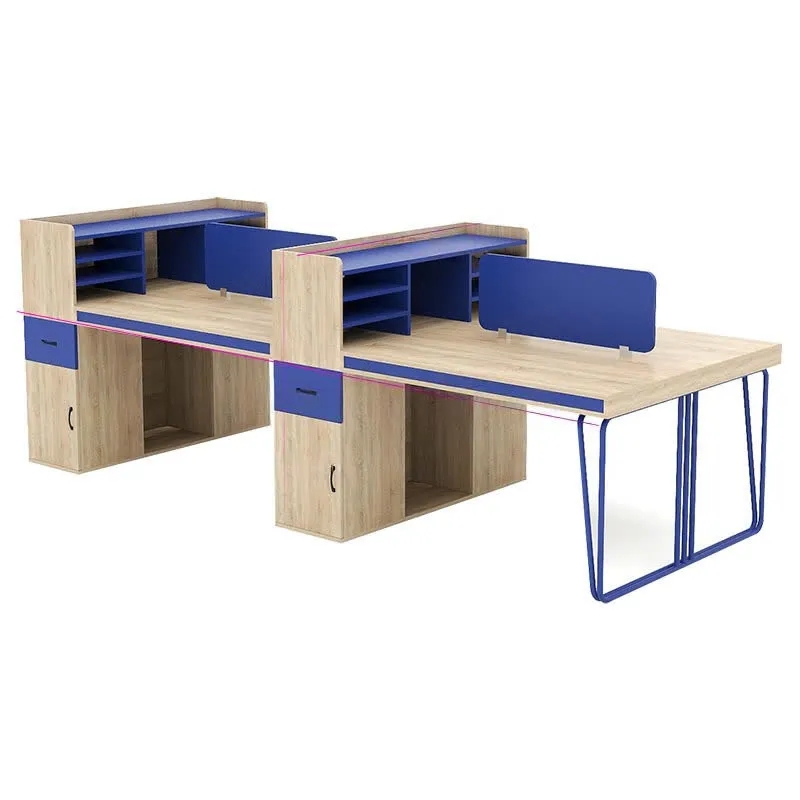  Cụm Bàn Làm Việc 4 Người Phối Màu Độc Lạ Cho Văn Phòng Trẻ - BC140