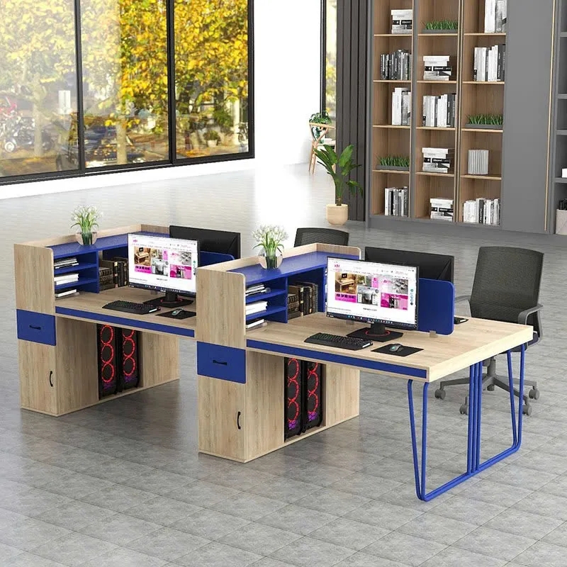 Cụm Bàn Làm Việc 4 Người Phối Màu Độc Lạ Cho Văn Phòng Trẻ - BC140
