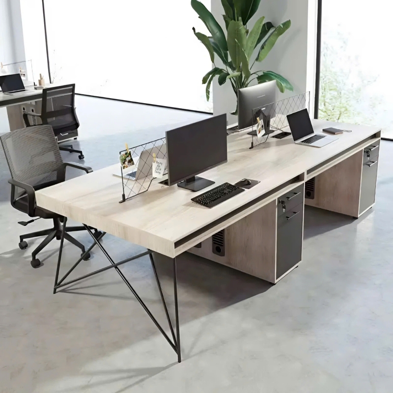 Cụm Bàn Làm Việc 4 Người Tối Giản Mà Cực Chất - BC83