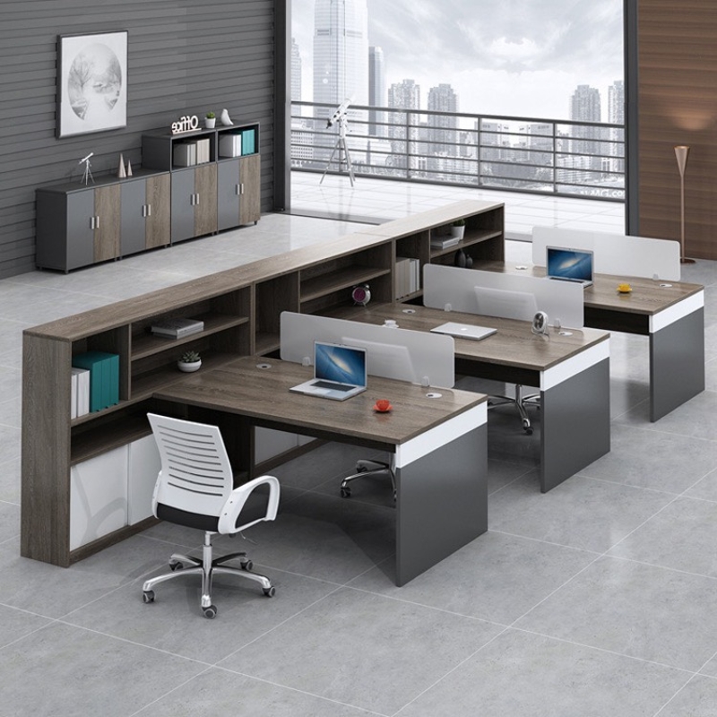 Bàn Cụm Làm Việc 3 Người Thiết Kế Tiện Lợi - BC33