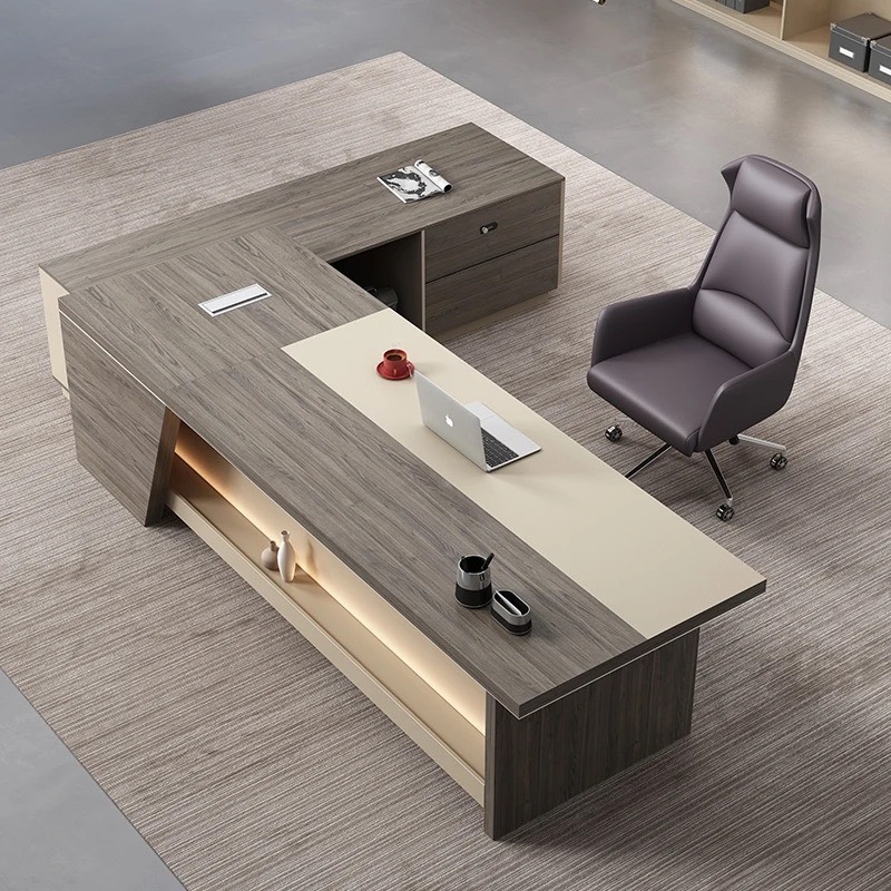 Bàn Giám Đốc Góc L Thiết Kế Mới Mẻ - BGĐ38