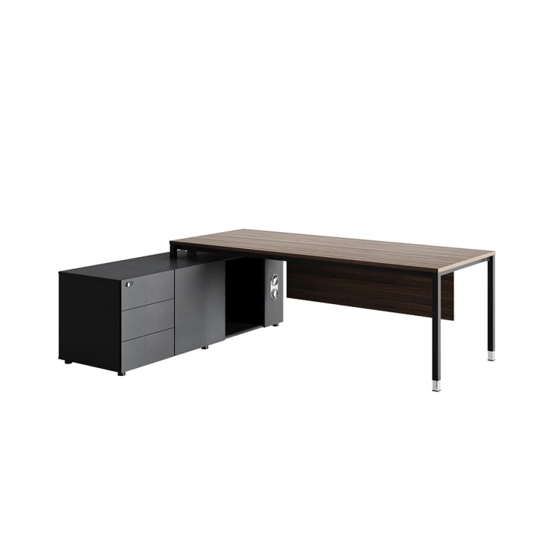 Bàn Giám Đốc Chân Sắt Có Yếm Che Lửng  - BGĐ36