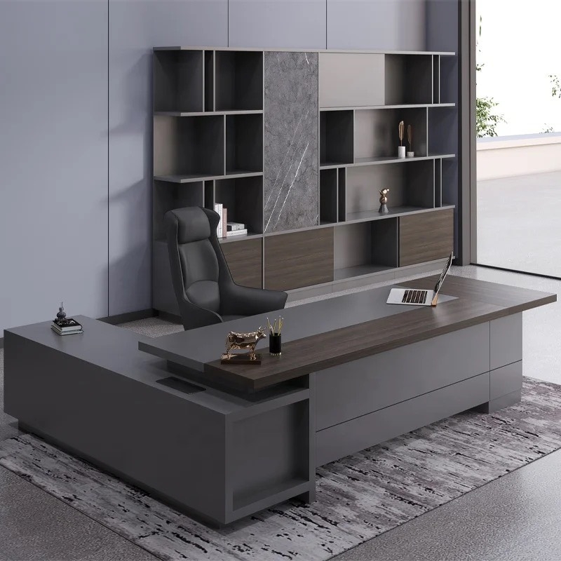 Bàn Giám Đốc Góc L Kiểu Dáng Hiện Đại - BGĐ28