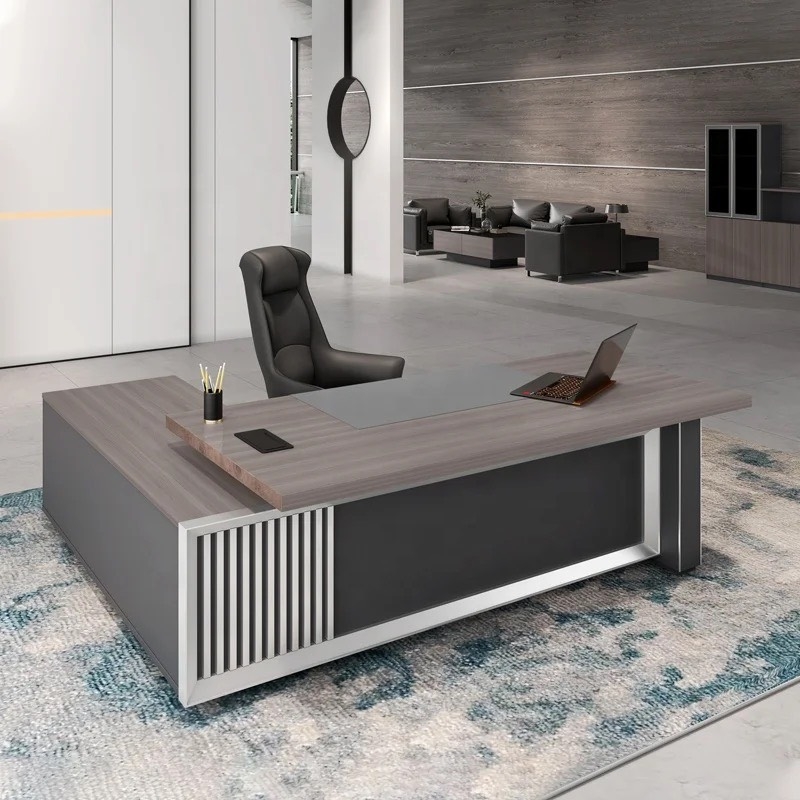 Bàn Giám Đốc Gỗ Góc L Giá Tốt  - BGĐ24