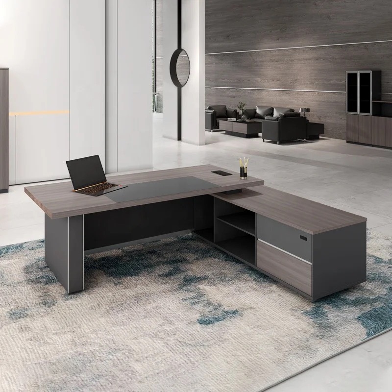 Bàn Giám Đốc Gỗ Góc L Giá Tốt  - BGĐ24