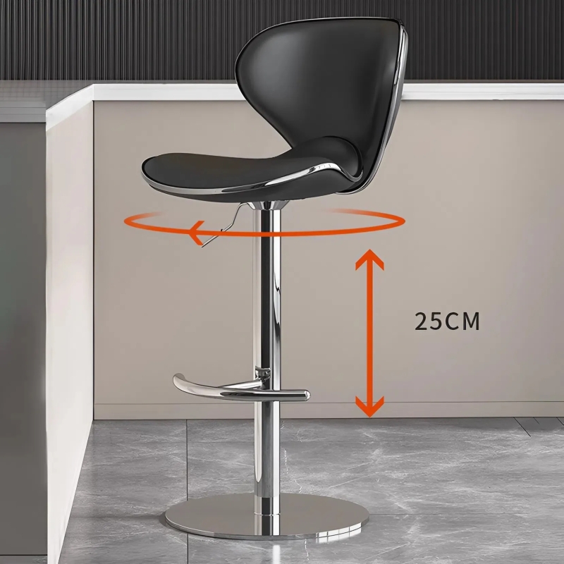 Ghế Bar Cánh Bướm Chân Sắt Trụ Nâng Hạ - QB4