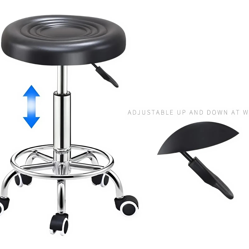 Ghế Bar Mặt Nệm Bọc Da Chân Xoay - QB6