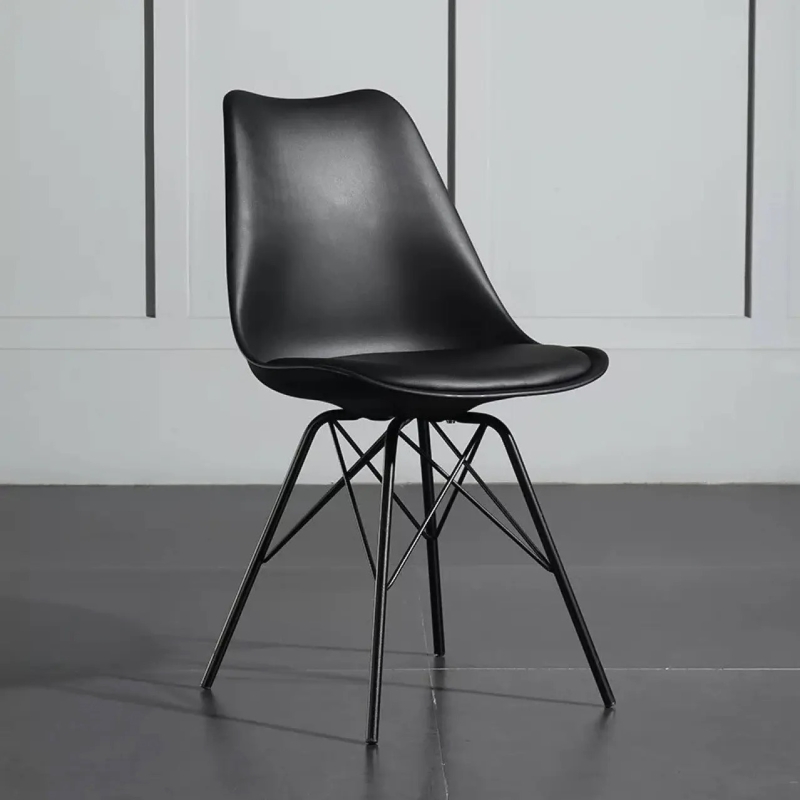 Ghế Cafe Tiếp Khách Eames Nệm Chân Sắt - CF7