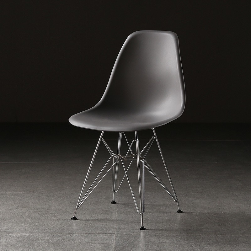Ghế Cafe Tiếp Khách Eames Chân Sắt Mạ Crome - CF4