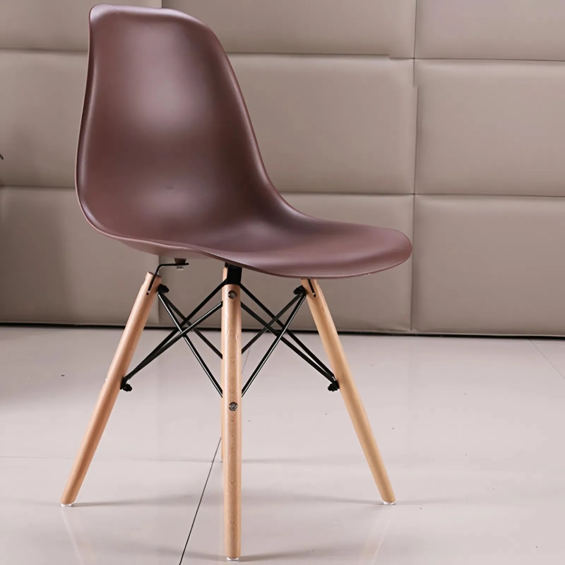 Ghế Cafe Tiếp Khách Eames Chân Gỗ Sồi - CF1