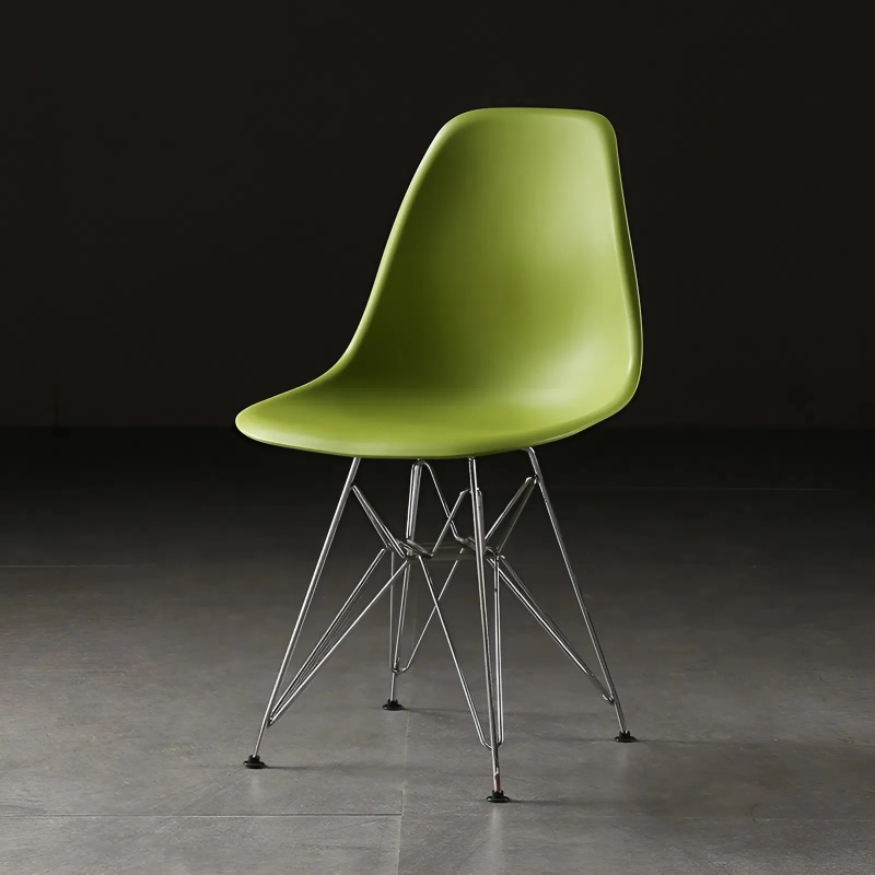 Ghế Cafe Tiếp Khách Eames Chân Sắt Mạ Crome - CF4