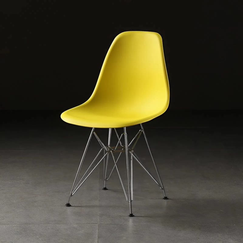 Ghế Cafe Tiếp Khách Eames Chân Sắt Mạ Crome - CF4