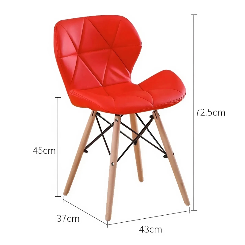 Ghế Cafe Tiếp Khách Eames Nệm Tam Giác - CF8