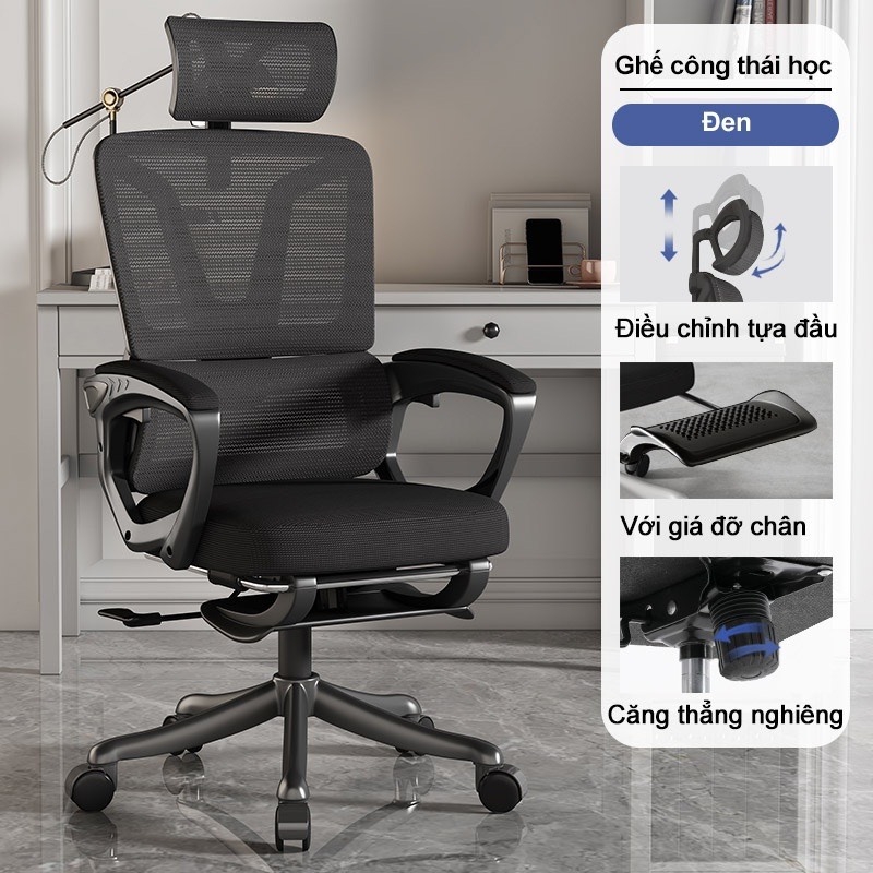 Ghế Công Thái Học Lưng Ghép - CTH8