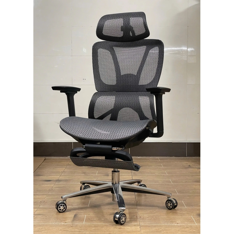 Ghế Công Thái Học Lưng Lưới Có Gác Chân Cao Cấp - GX83