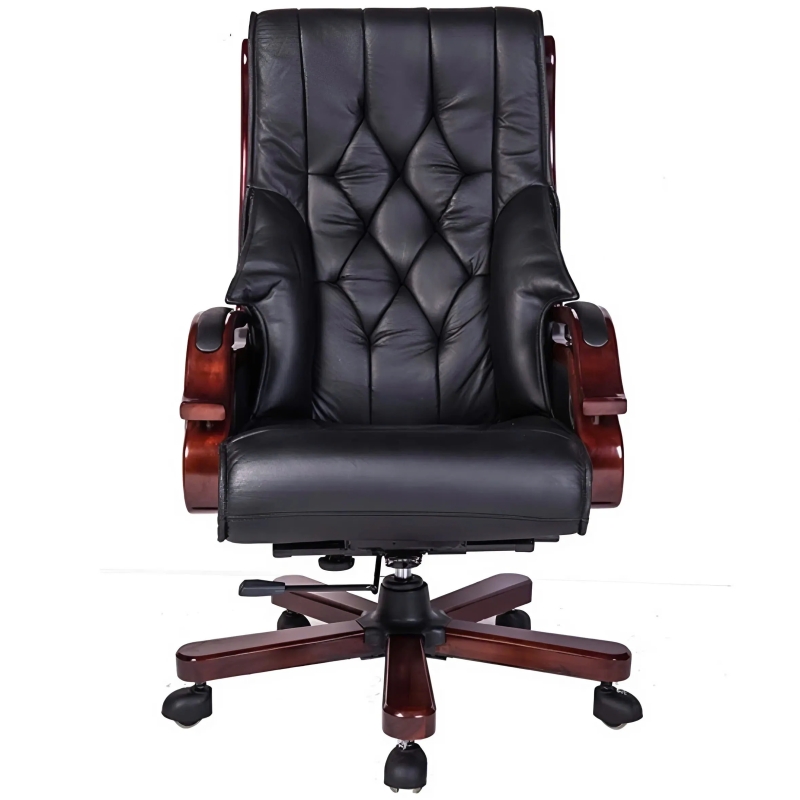 Ghế Giám Đốc Tay Vịn Gỗ Thiết Kế Độc Đáo - GGĐ43