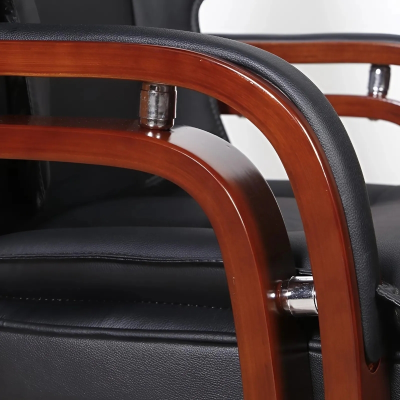 Ghế Giám Đốc Tay Ốp Gỗ Nhập Khẩu - GGĐ34