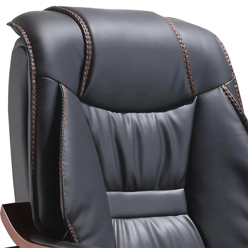Ghế Giám Đốc Tay Ốp Gỗ Nhập Khẩu - GGĐ34