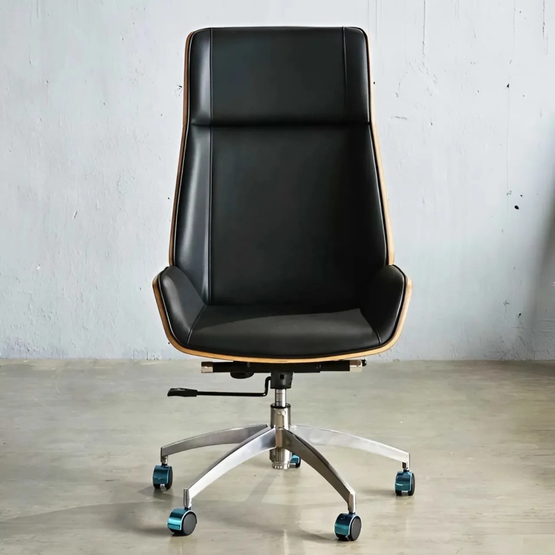 Ghế Giám Đốc Lưng Gỗ Nhập Khẩu - GGĐ11