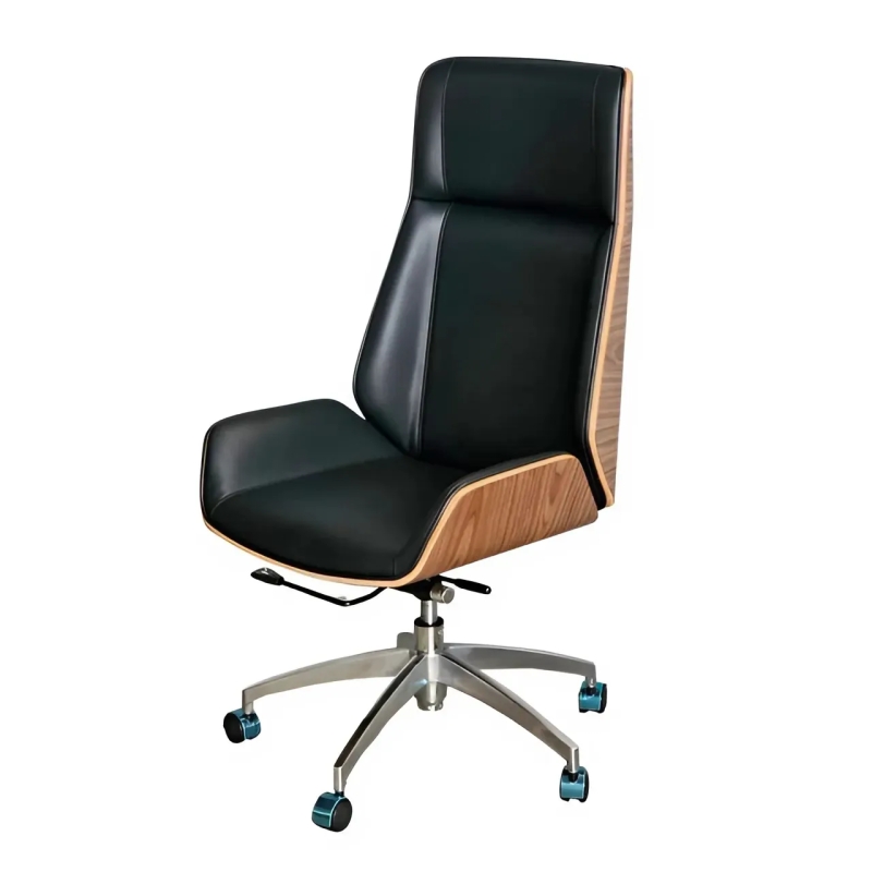 Ghế Giám Đốc Lưng Gỗ Nhập Khẩu - GGĐ11