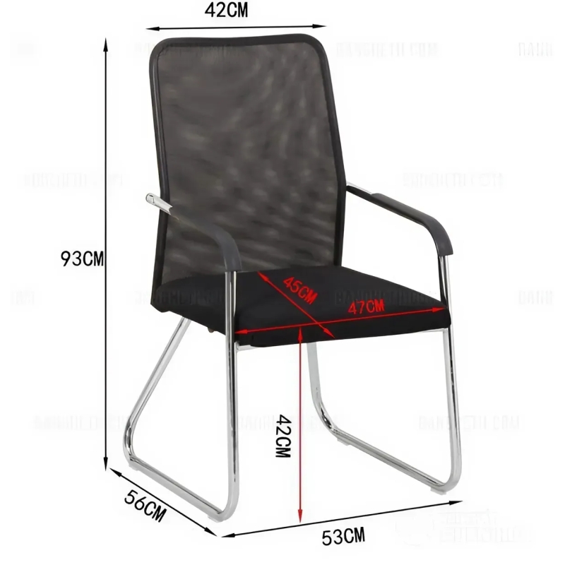 Ghế Phòng Họp Chân Quỳ Chéo Lưng Vải - GQ32