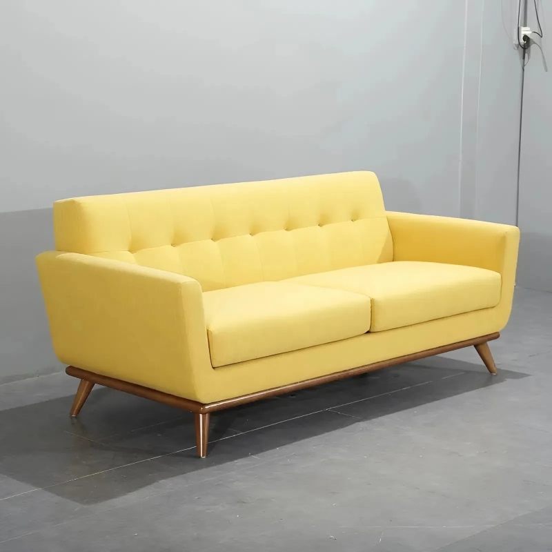 Ghế Sofa Văng Dài Nỉ Màu Vàng Đẹp Tại Xưởng - SF13