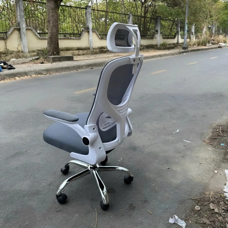 Ghế xoay làm việc tay gập bọc nệm - GX67