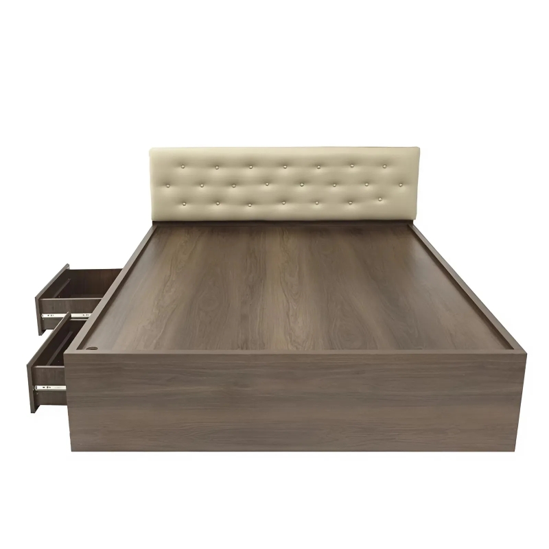 Giường Ngủ Có Đầu Nệm Ngăn Kéo Hộc Gỗ MĐF - GN2