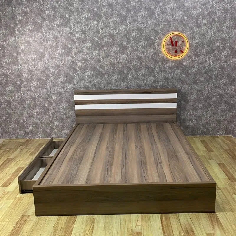 Giường Ngủ Gỗ Đơn Giản Tối Ưu Không Gian - GN28