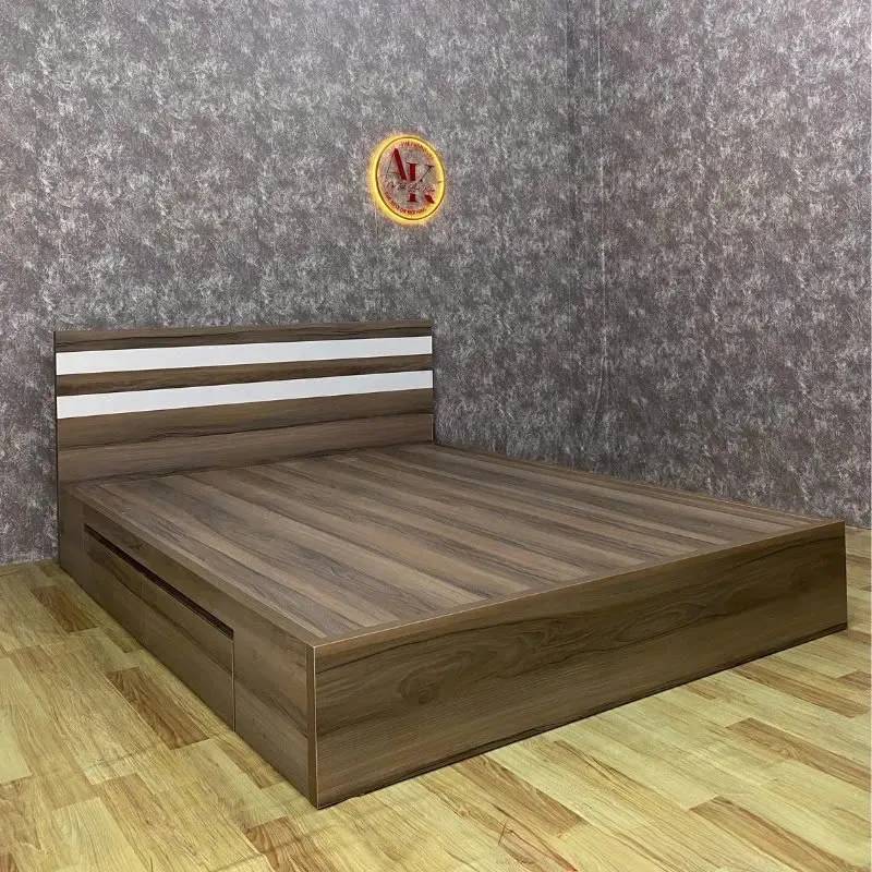 Giường Ngủ Gỗ Đơn Giản Tối Ưu Không Gian - GN28