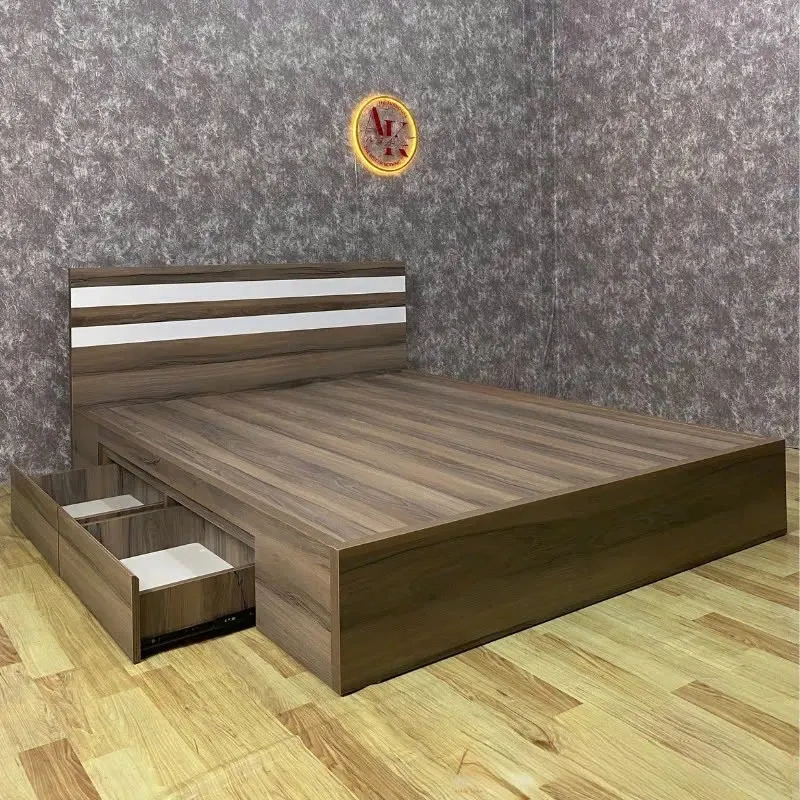 Giường Ngủ Gỗ Đơn Giản Tối Ưu Không Gian - GN28