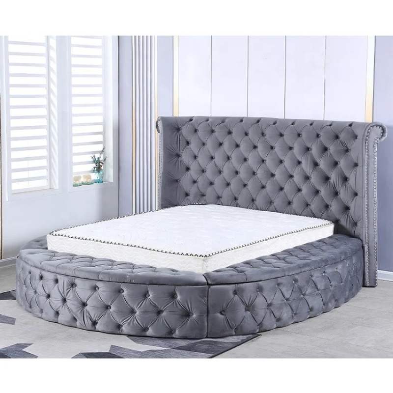Giường Ngủ Bọc Da Nút Thắt Cao Cấp - GN4
