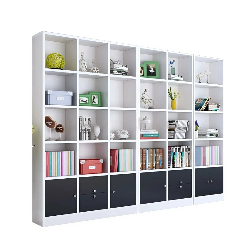 Hệ Kệ Trang Trí Phòng Khách Thiết Kế Ô Vuông Nghệ Thuật - THS375