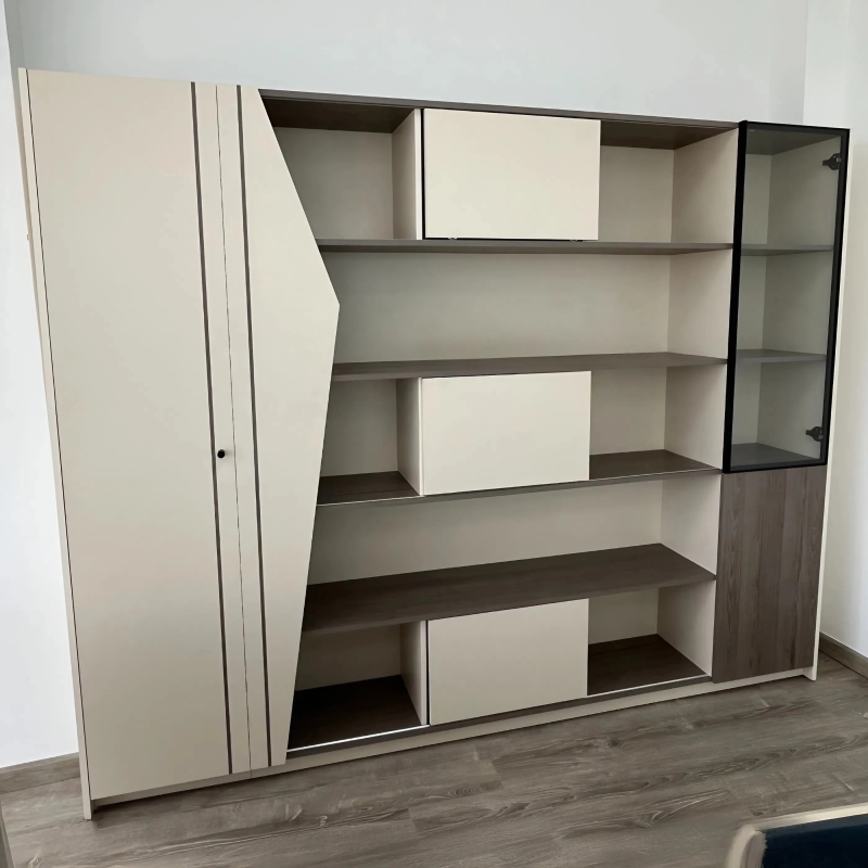 Hệ Tủ Tài Liệu Giám Đốc Cánh Cắt Vát Cách Điệu Hiện Đại - THS363