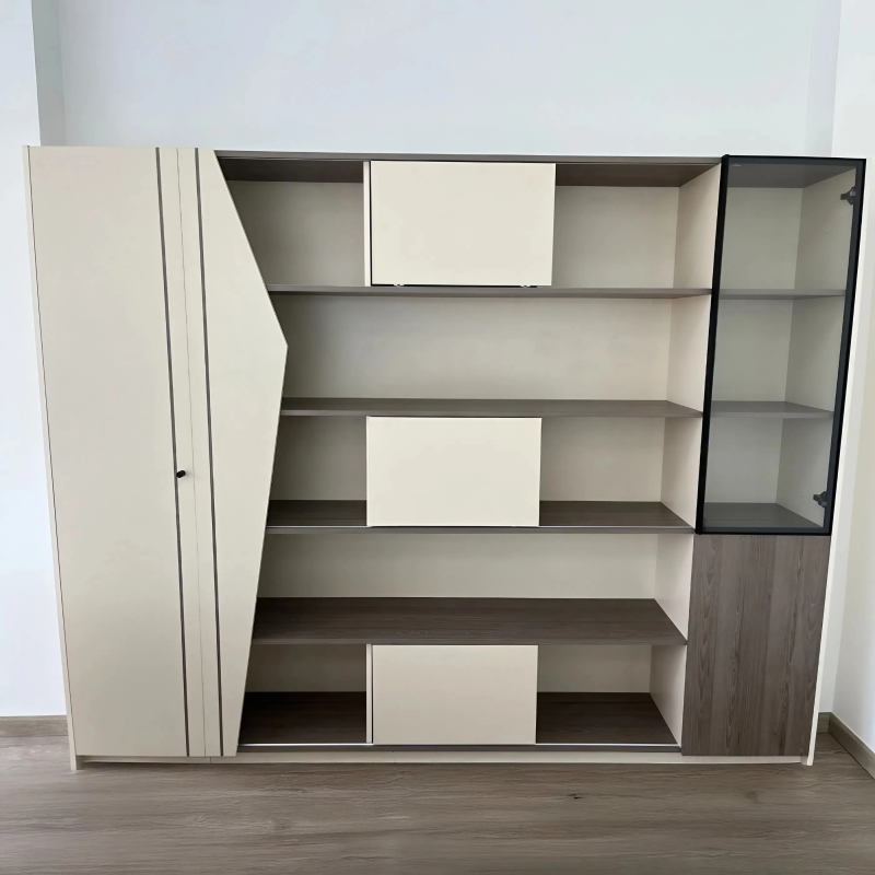 Hệ Tủ Tài Liệu Giám Đốc Cánh Cắt Vát Cách Điệu Hiện Đại - THS363