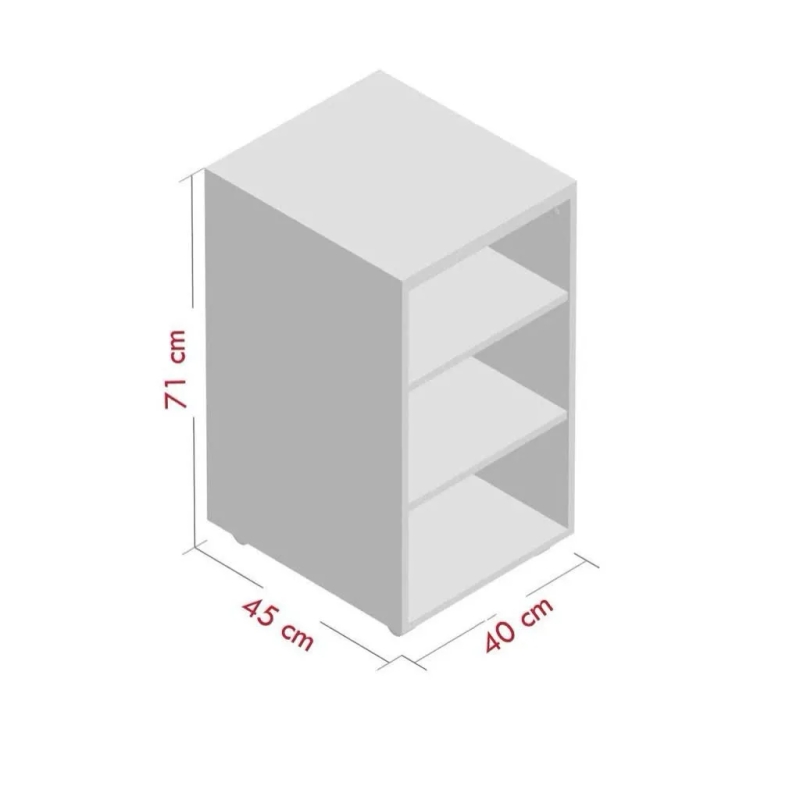 Hộc Tủ Gỗ 3 Tầng Dễ Di Chuyển - TP53