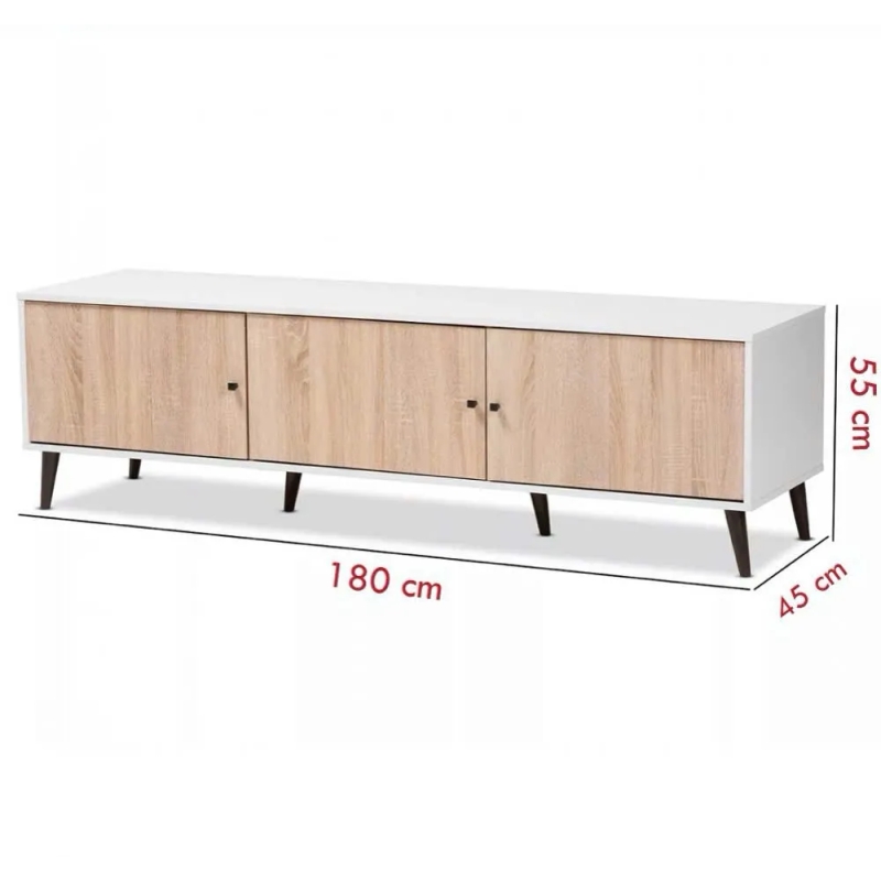 Kệ Tivi 3 Cánh Cửa Thiết Kế Bắc Âu - KTV30