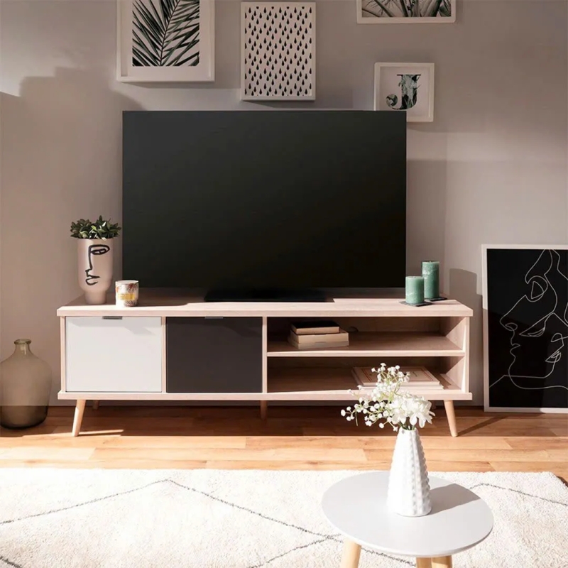 Kệ Tivi Gỗ Công Nghiệp Thiết Kế Tối Giản - KTV22