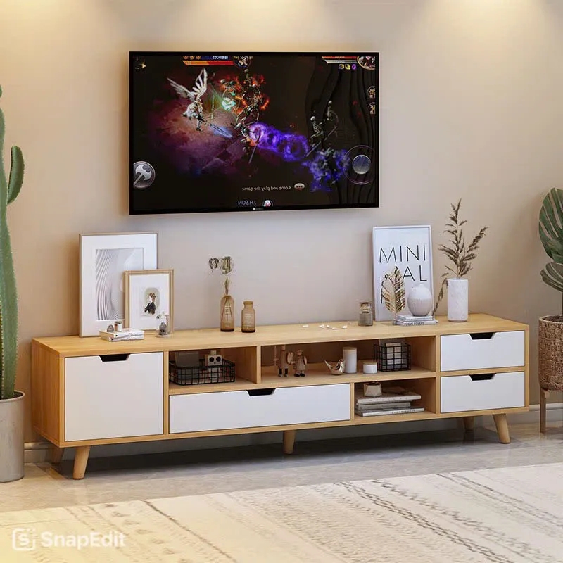 Kệ Tivi Gỗ Nhiều Ngăn Kéo Thiết Kế Hiện Đại - KTV7