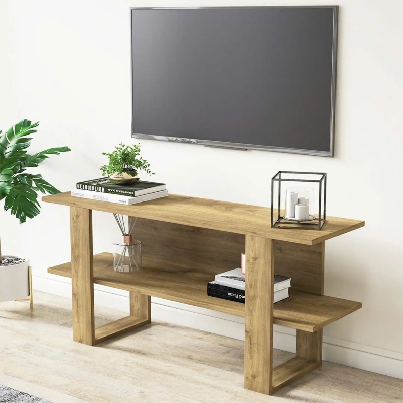 Kệ Tivi Gỗ Thiết Kế Đối Xứng Tối Giản - KTV14