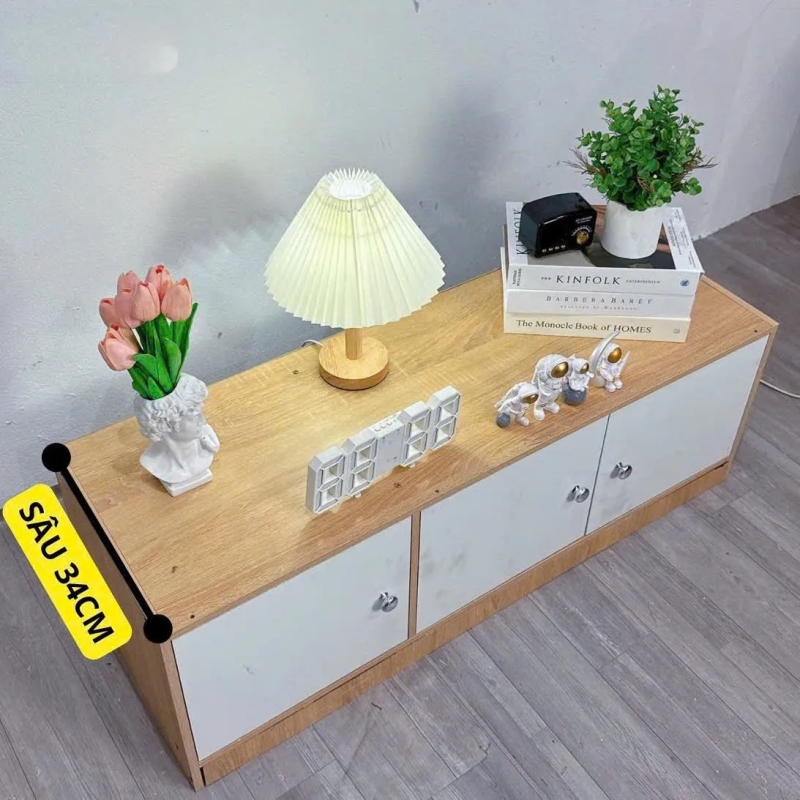  Kệ Tivi Trang Trí Gỗ Công Nghiệp Hiện Đại - KTV2