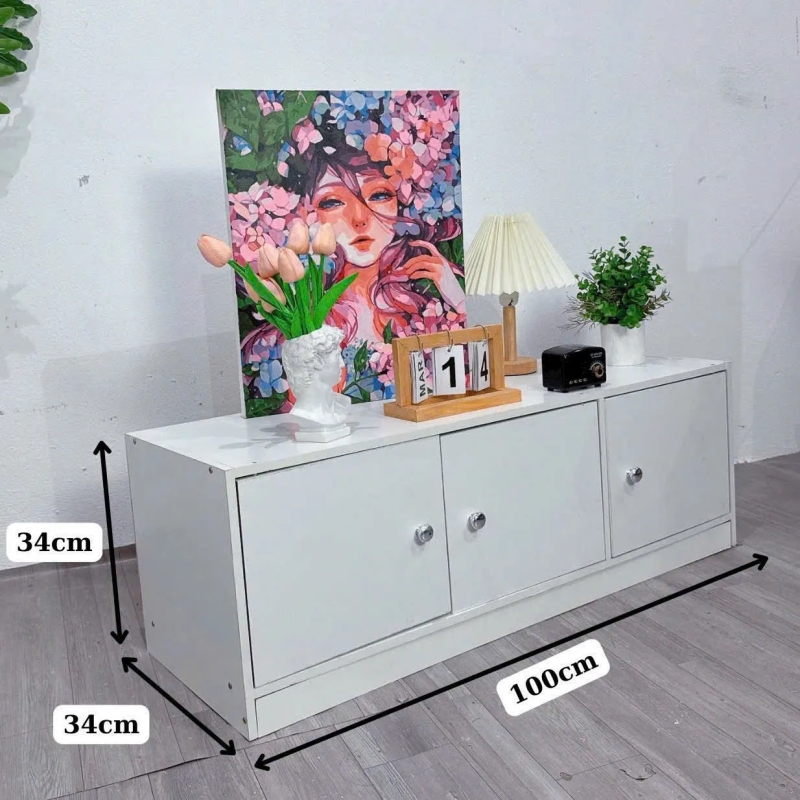  Kệ Tivi Trang Trí Gỗ Công Nghiệp Hiện Đại - KTV2
